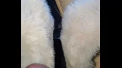 تشغيل يكتشف ميكانيكي القذر شبشب عميل غريب الأطوار و Cums Shot